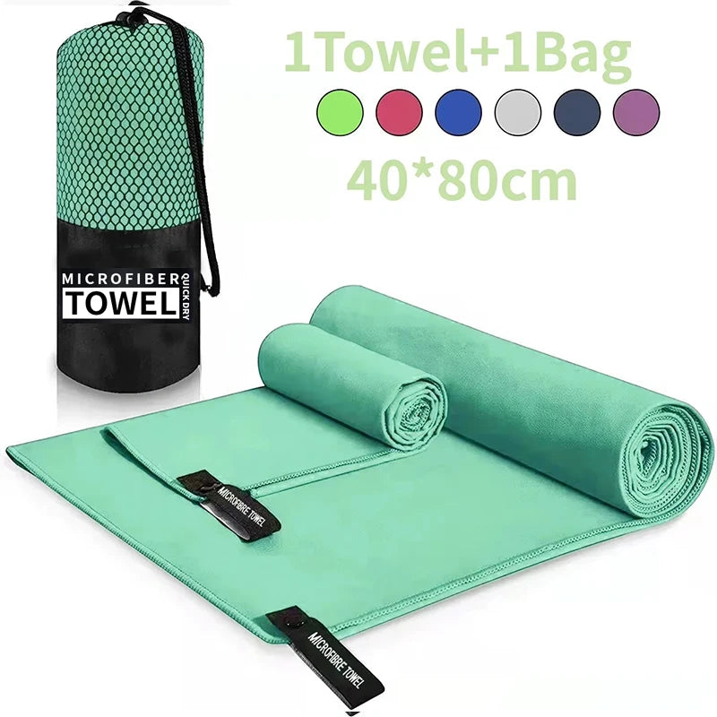 Ultra-Light Quick-Drying Sports Towel - 40x80 cm - Perfect for Swimming, Gym, Fitness, Camping, Running, and Beach Adventures - Choose from Blue, Grey, Green, or Orange!