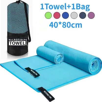 Ultra-Light Quick-Drying Sports Towel - 40x80 cm - Perfect for Swimming, Gym, Fitness, Camping, Running, and Beach Adventures - Choose from Blue, Grey, Green, or Orange!