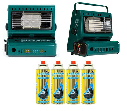 Portable Butane Gas Heater Stove Safe Grill Carry Handle Outdoor Camping 1.3KV