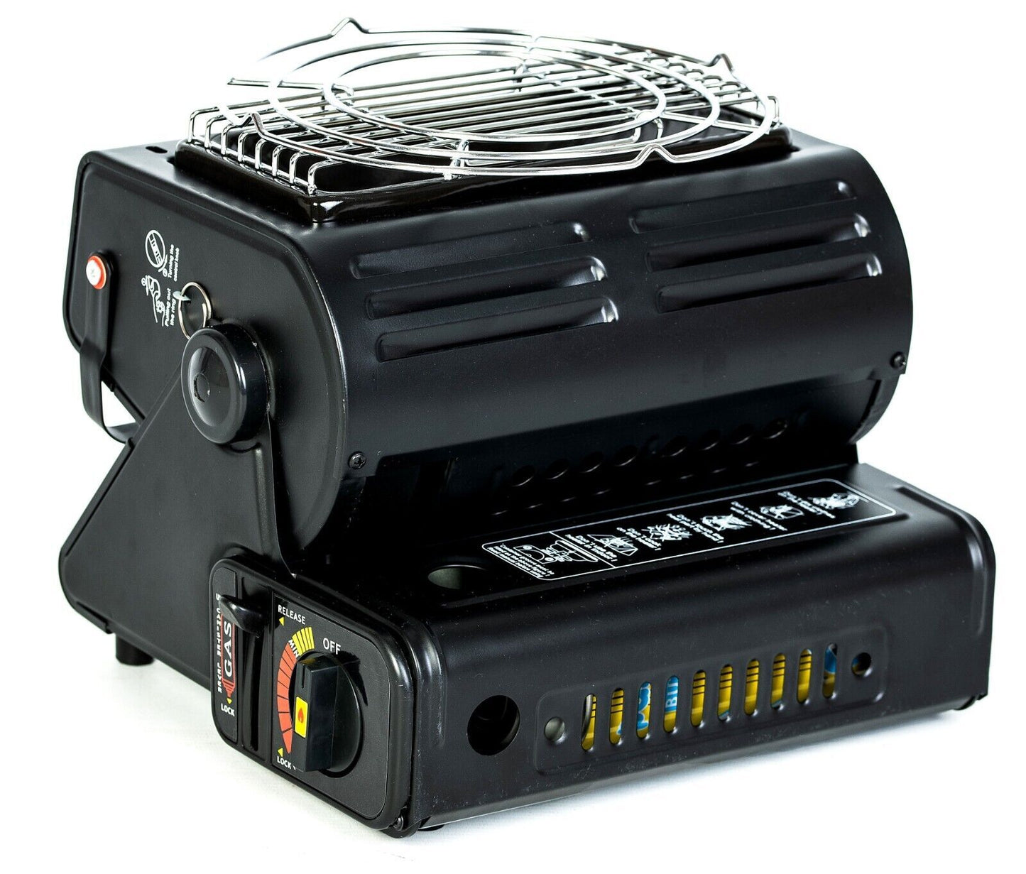 Portable Butane Gas Heater Stove Safe Grill Carry Handle Outdoor Camping 1.3KV