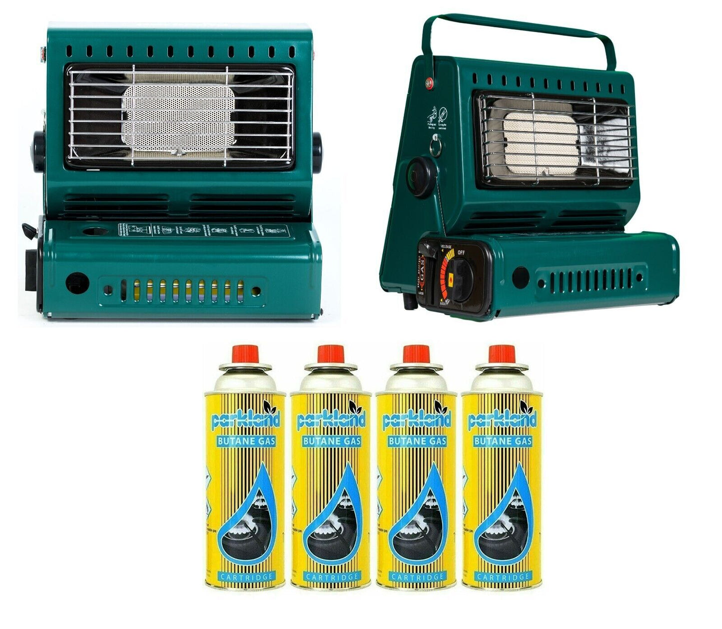 Portable Butane Gas Heater Stove Safe Grill Carry Handle Outdoor Camping 1.3KV