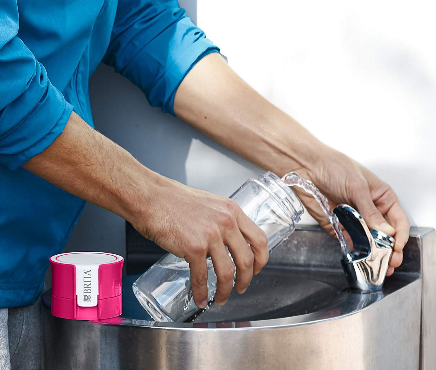 BRITA Fill + Go Vital Water Bottle 0.6L with Microdisc Filter Cartridges